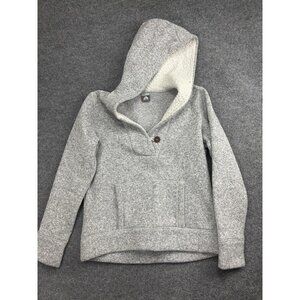 Nike ACG‎ Hoodie Womens XL Sherpa Lined V-Neck Pullover Fleece Sweatshirt Warm
